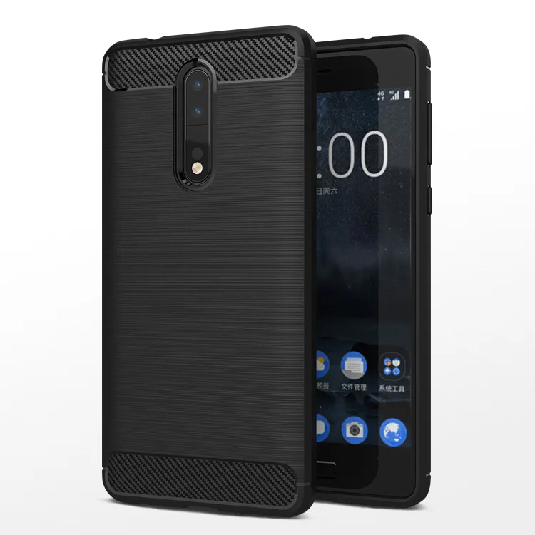 buy Carbon Fiber Soft Case for Nokia 6 2018 3 5 6 8 2 7 9 1 7Plus 2.1 3.1 5.1 X5 X6 Full Cover For Nokia 2.1 3.1 5.1 Fundas Capa