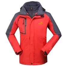 Мужская куртка, двухслойная, 2в1, Водонепроницаемая спортивная верхняя одежда, куртка для мужчин, уличные спортивные пальто