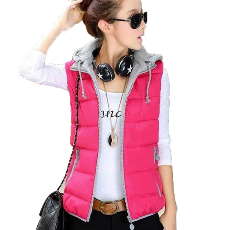 Куртка женская без рукавов KL373 осенняя и зимняя 2018|sleeveless jacket women|down vest womenvest women |
