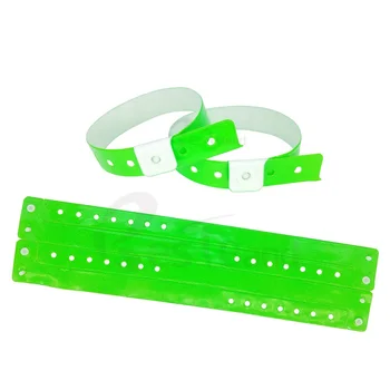 

100pcs no logo NEON GREEN color id bracelets event pvc wristband fashion pvc wristband for ativities multicolor fancy wristband