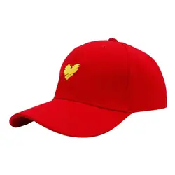 Мужская Летняя бейсбольная кепка любовь вышивка Повседневное хлопок согнуть шляпу козырек Регулируемая Snapback кепки в стиле хип-хоп z0509
