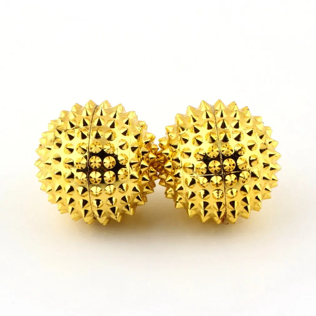 1Pair Mini Massage Ball for Pressing Acupoints in Your Palms Magnetic Hand Acupuncture Ball Needle Massage 1Pair Mini Massage Ball for Pressing Acupoints in Your Palms Magnetic Hand Acupuncture Ball Needle Massage