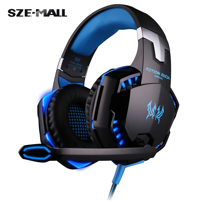 Lowest Price 2016 Hotest EACH G2000 Over-ear Gaming Headset Earphone Headband Game Headphone with Mic Stereo Bass LED Light for PC Game Dota Lowest Price 2016 Hotest EACH G2000 Over-ear Gaming Headset Earphone Headband Game Headphone with Mic Stereo Bass LED Light for PC Game Dota