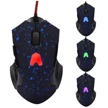 Futural цифровой 6 Кнопка проводная мышь 2000 точек светодиодный дюйм LED оптический для портативных ПК Прямая MAY16