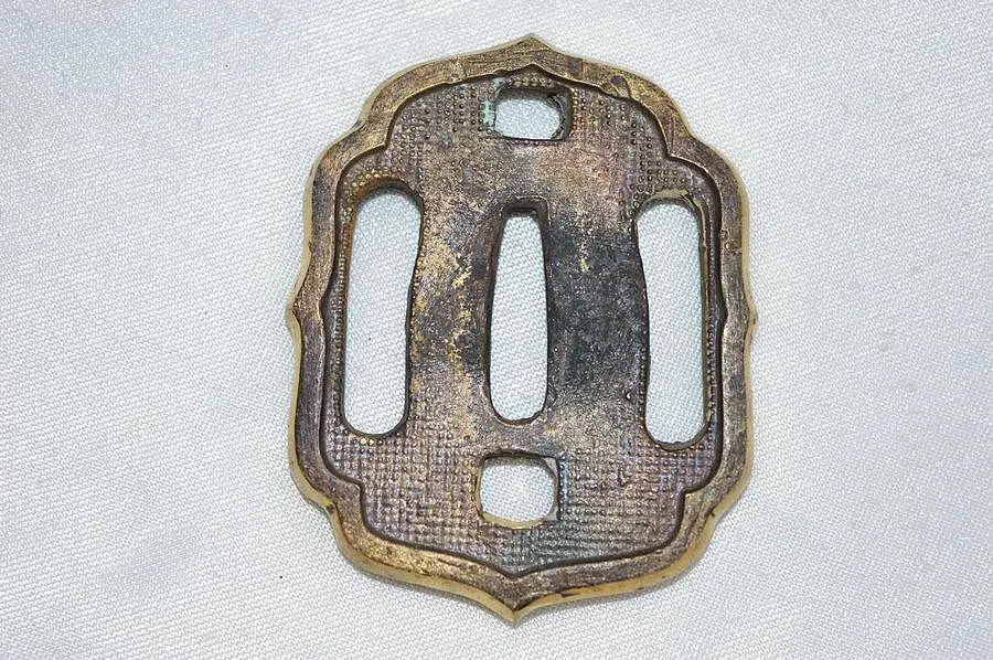 Tsuba de cobre do vintage japonês bronze