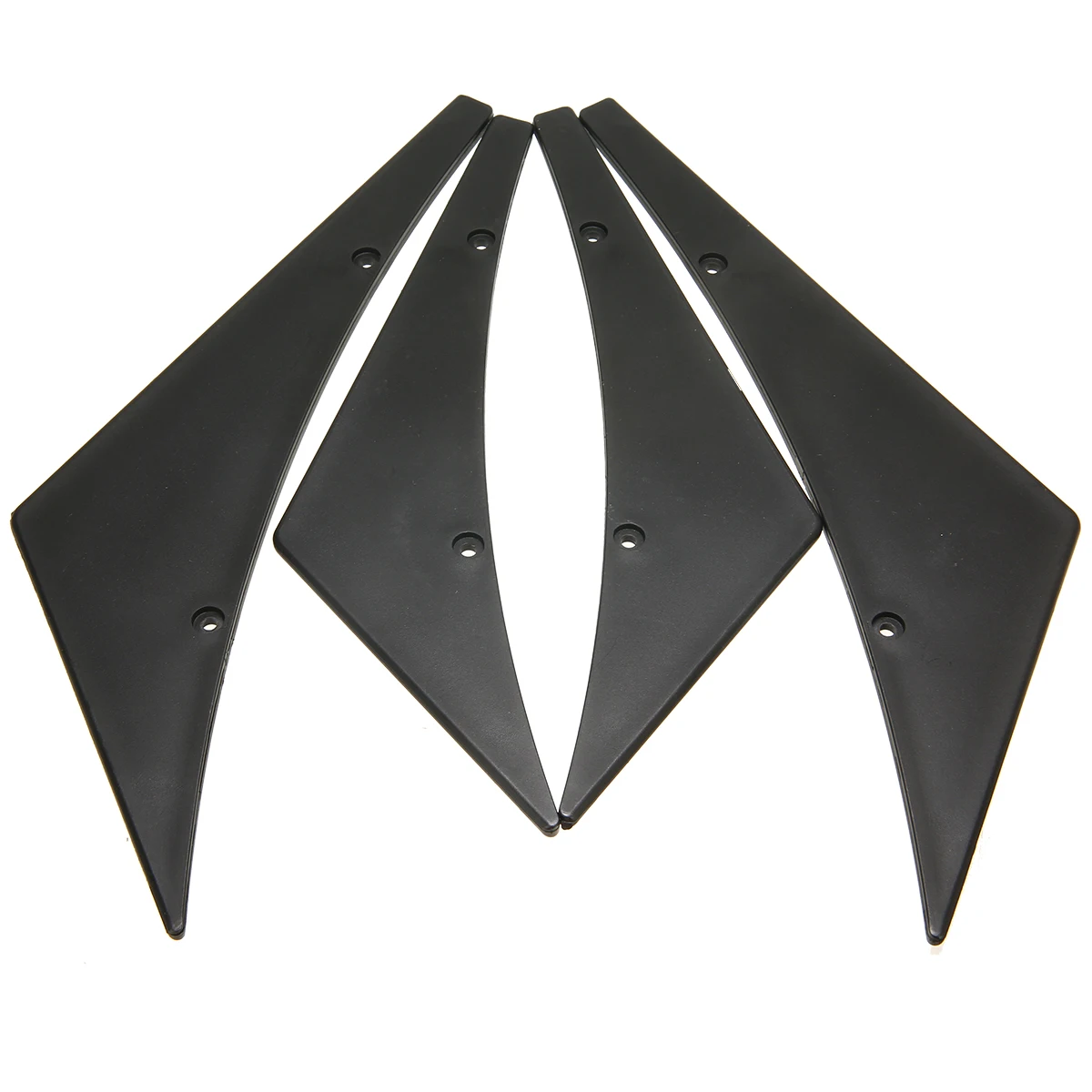 

4pcs/set Black Car Canards Front Bumper Lip Splitter Diffuser Fins Body Valence Chin Wing Widebody Tunning Canard Spoiler