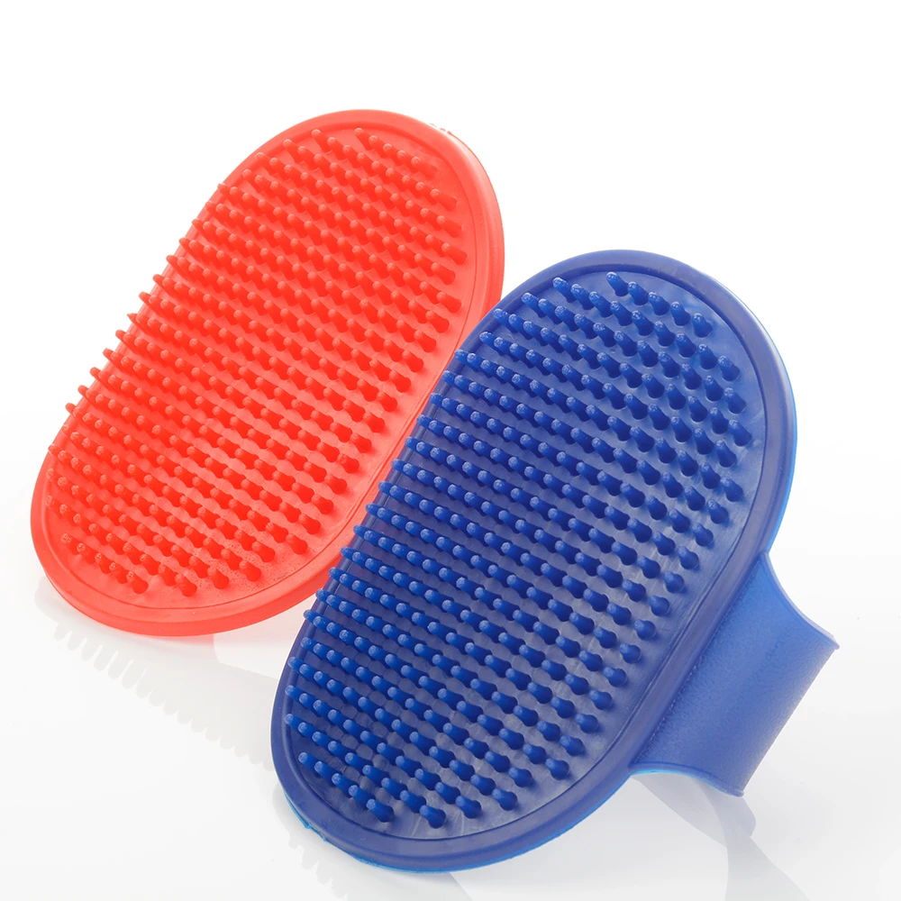 

Pet Rubber Grooming Massage Hair Removal Bath Brush Glove Dog/Cat Hair Comb Soft Rubber Dog Bath Brush Comb