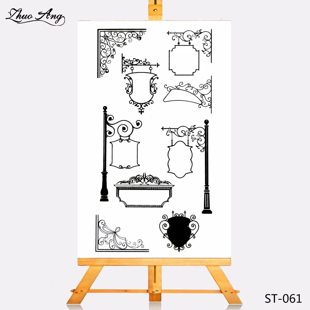 

ZhuoAng Transparent Clear Stamp Beautiful Lights Seal for DIY Scrapbooking Photo Album Card Making DIY Decoration Supply