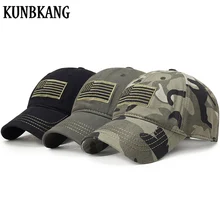 3 шт./лот вышивка флаг США камуфляжная бейсболка для мужчин бейсболка из хлопка кости шапки военные Дальнобойщик Gorras для VIP клиента