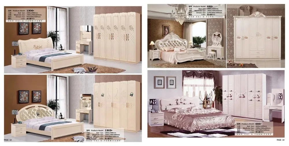 Современный европейский твердой древесины кровать Моды Резные кожа французский спальный гарнитур мебель king size HC00112