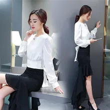 Vetement Long Fishtail Skirt Fashion Slim Package Hip Trumpet / Mermaid Saias Maxi Skirt Elegent Trumpet Skirt Feminina TT584