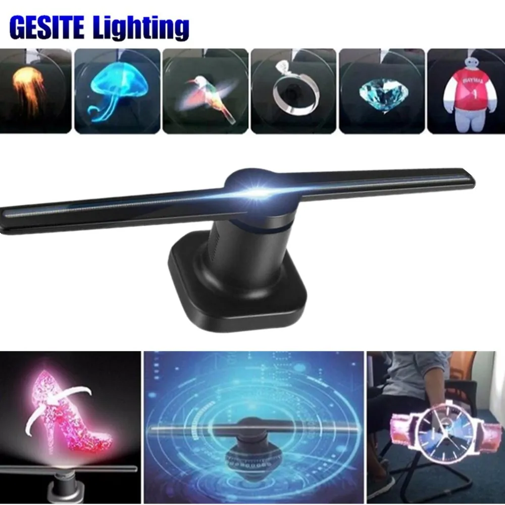

3d Effect Light LED Portable Player 3D Holographic Display Fan Projector