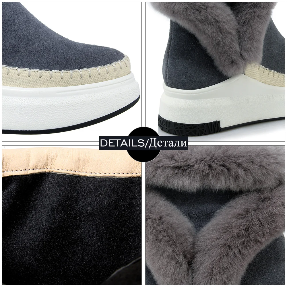 WETKISS 2018 Brand Women Ankle Boots Suede Leather Fashion Fur Zipper Wedges Shoes Woman Platform Winter Boots Female Footwear WETKISS 2018 Brand Women Ankle Boots Suede Leather Fashion Fur Zipper Wedges Shoes Woman Platform Winter Boots Female Footwear