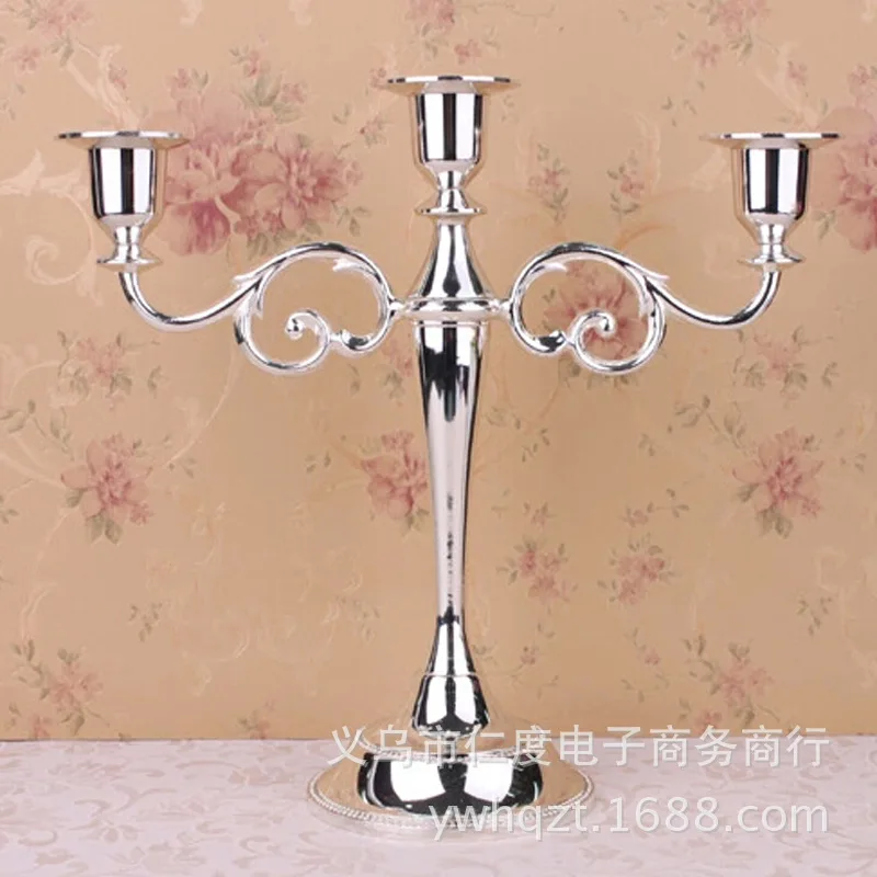 C alloy candlestick hotel ktv three five Candlestick Candlestick Home Decoration Metal Crafts Wedding