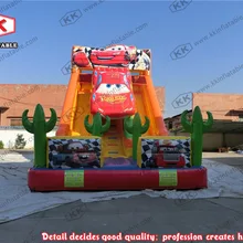 Сильный ПВХ открытый игрушки коммерческий надувной автомобиль горка для детей