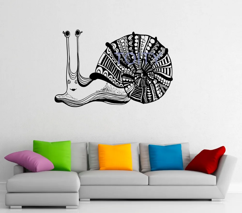Snail Shell Pattern Wall Decal Vinyl Sticker Home Interior Wall