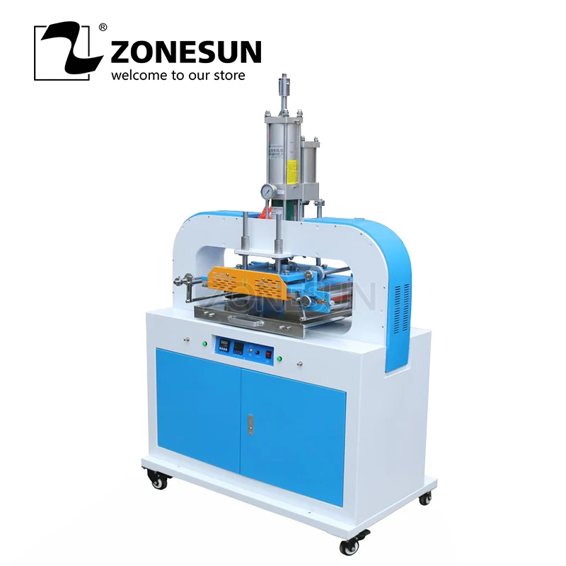 ZONESUN ZY-819T пневматическая машина для штамповки кожаных логотипов машина для штамповки логотипов