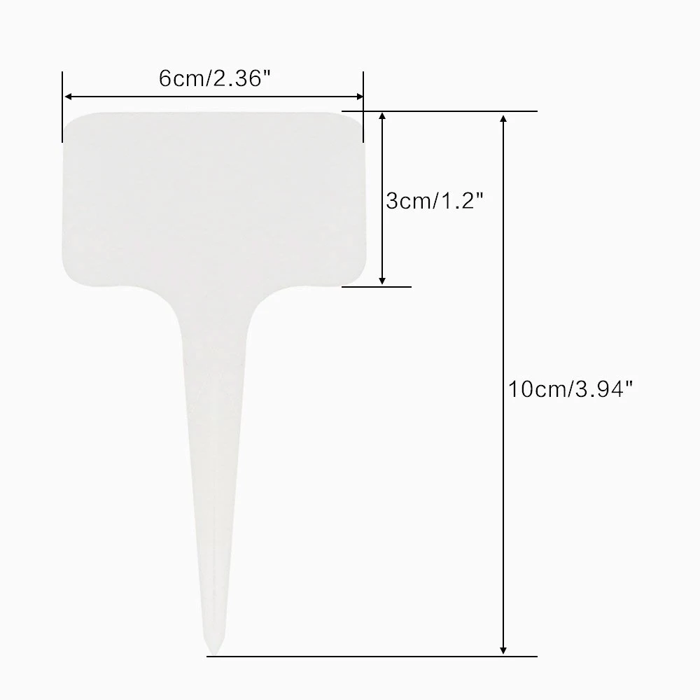 100 шт садовые этикетки, классификация садовых растений, сортировочный знак, тег, билетная табличка, пластиковая письменная пластина, белая вилка для карт