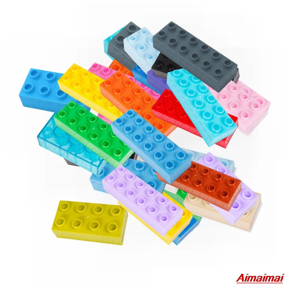 

Big Size Bricks Duplo Series Model For Baby Infant Educational DIY Toys Large Parts Accessories Blocks Gift Locking Blocks Toys