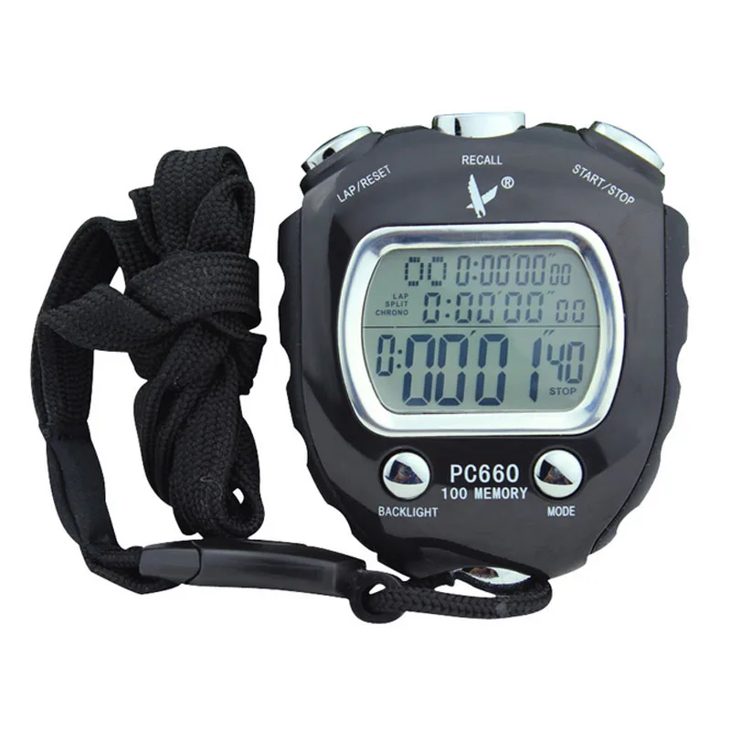 Buy 100 memory Electronic Stop watch chronograph