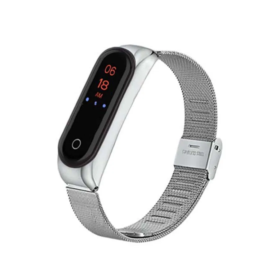 Для Mi Band 4 браслет для Xiaomi металлический ремешок на запястье из нержавеющей стали