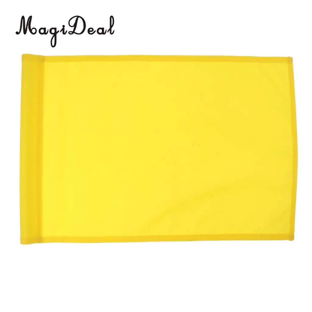 MagiDeal Golf Flag Backyard Practice Golf Hole Pole Cup Flag Nylon Putting Green Flags 510mm x 350mm Sports Golf Accessories