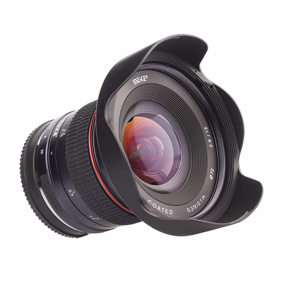 Meike 12mm f/2.8 Wide Angle Manual Focus Lens for Canon EF M Mount