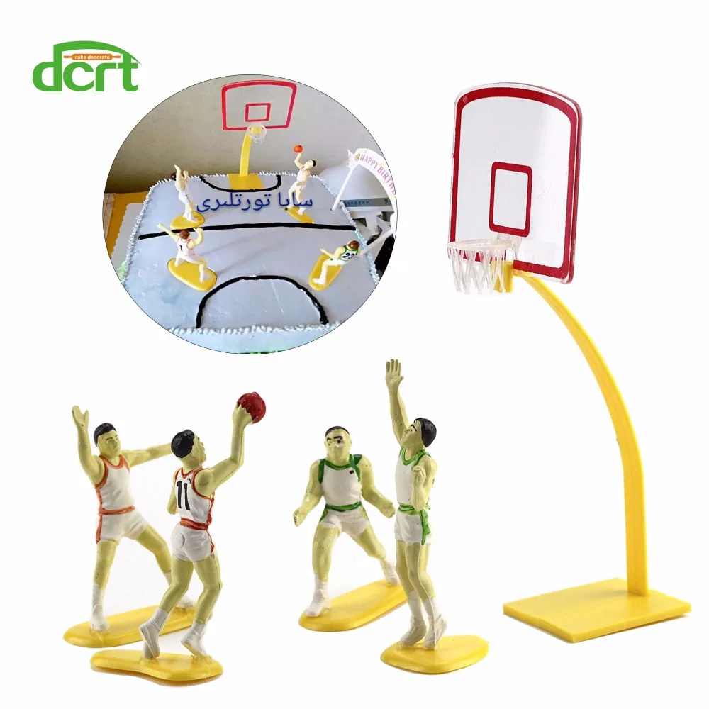 

1 Set Basketball Team Game Scene Sport Cake Decorating Tools,Birthday Party Decoration Kids Toy Doll Decor DIY Gifts Cake Tools