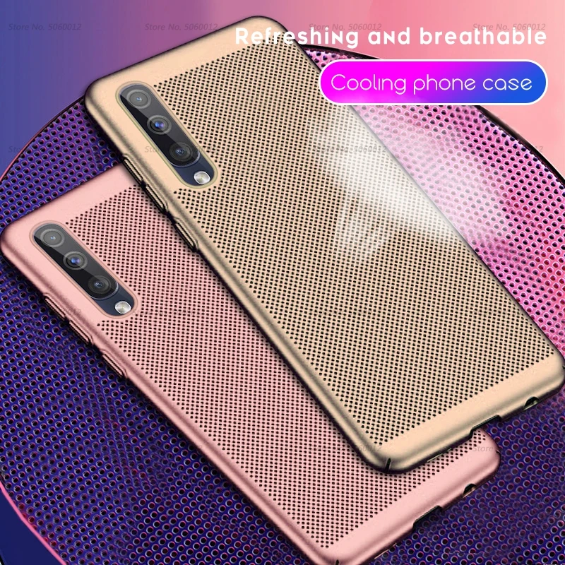 

Cooling Phone Case For Samsung Galaxy A50 A40 A70 A10 A20 A30 M10 M20 M30 on A 50 30 40 70 2019 M 20 10 30 Case Ultra Thin Cover