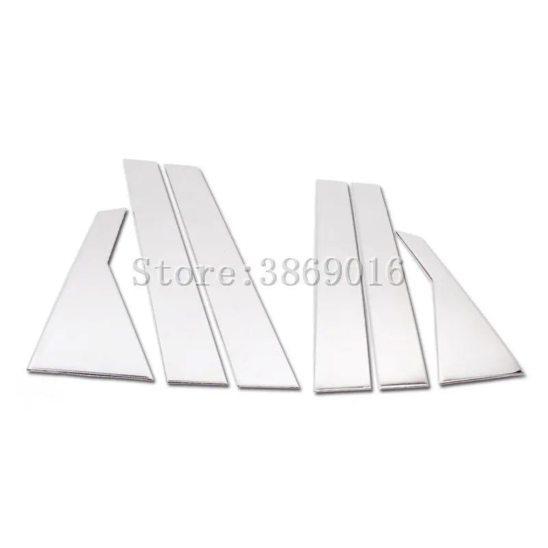 High Quality Stainless Steel Window Trim Cover For Hyundai Santa Fe ix45 2013 6pcs/set