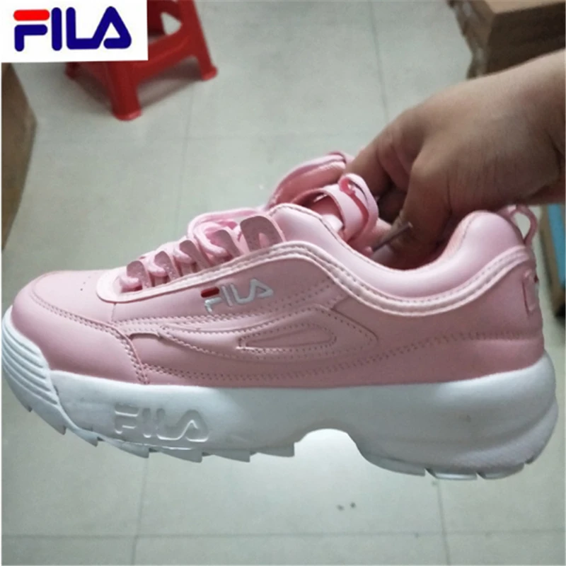 

New Color FILAS Disruptor 2 II Sneakers Women zapatos de mujer Pink White Black Height Increasing Women Sports Sneakers 36-44