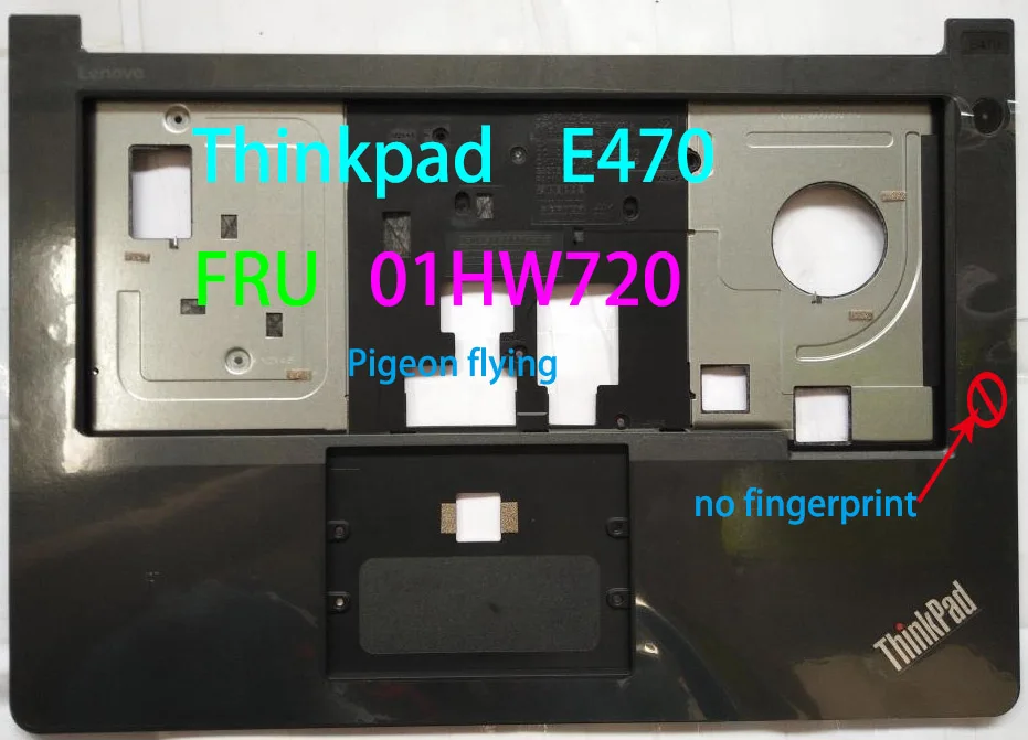 Чехол для lenovo Thinkpad E470 black C/Подставка для рук FRU 01HW720 01HW719