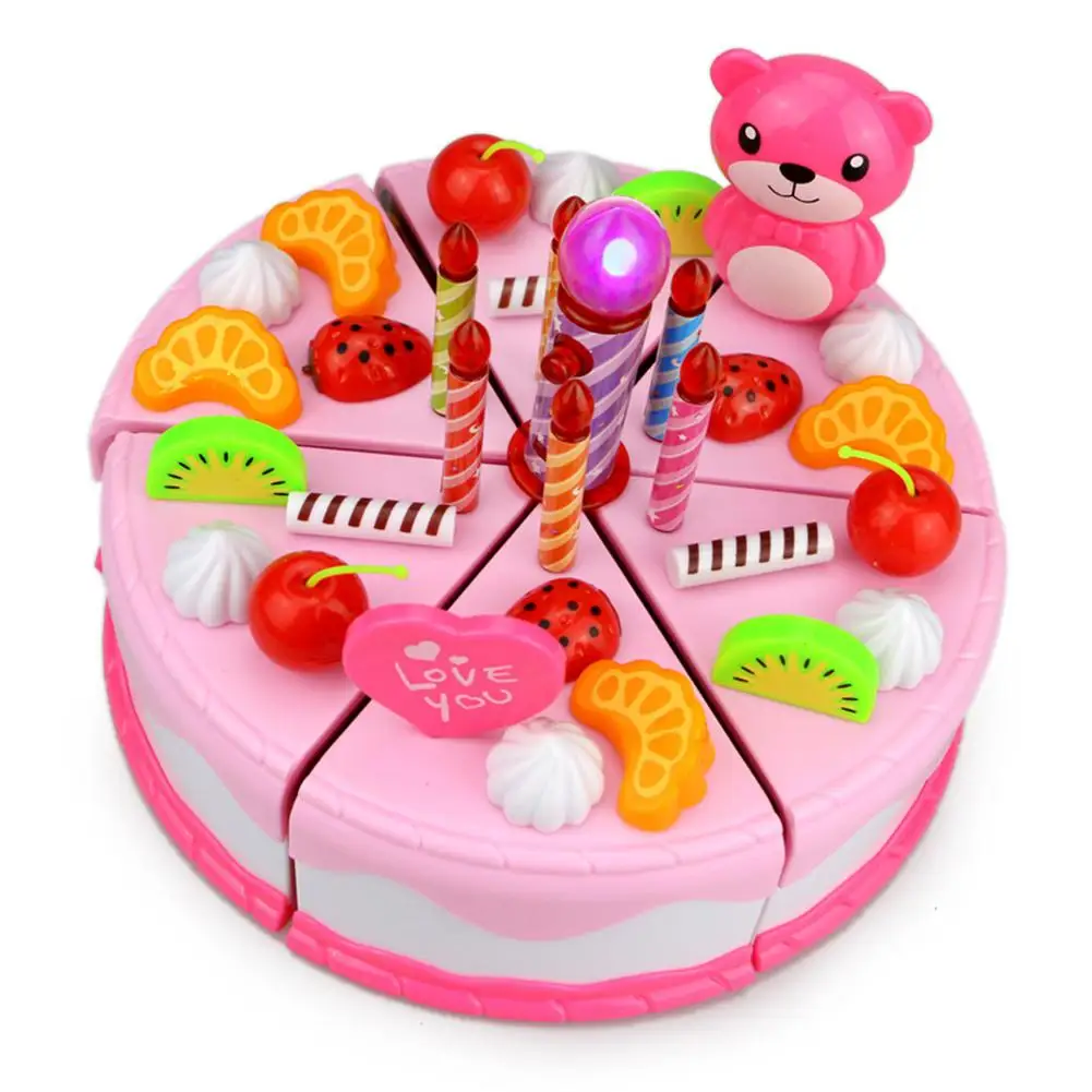 Детский игровой дом фруктовый торт режущие игрушки с волшебной наклейкой для детей Детский подарок на день рождения Детские игрушки