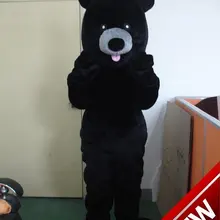 Черный медведь мультфильм персонаж костюм косплей талисман пользовательские продукты на заказ