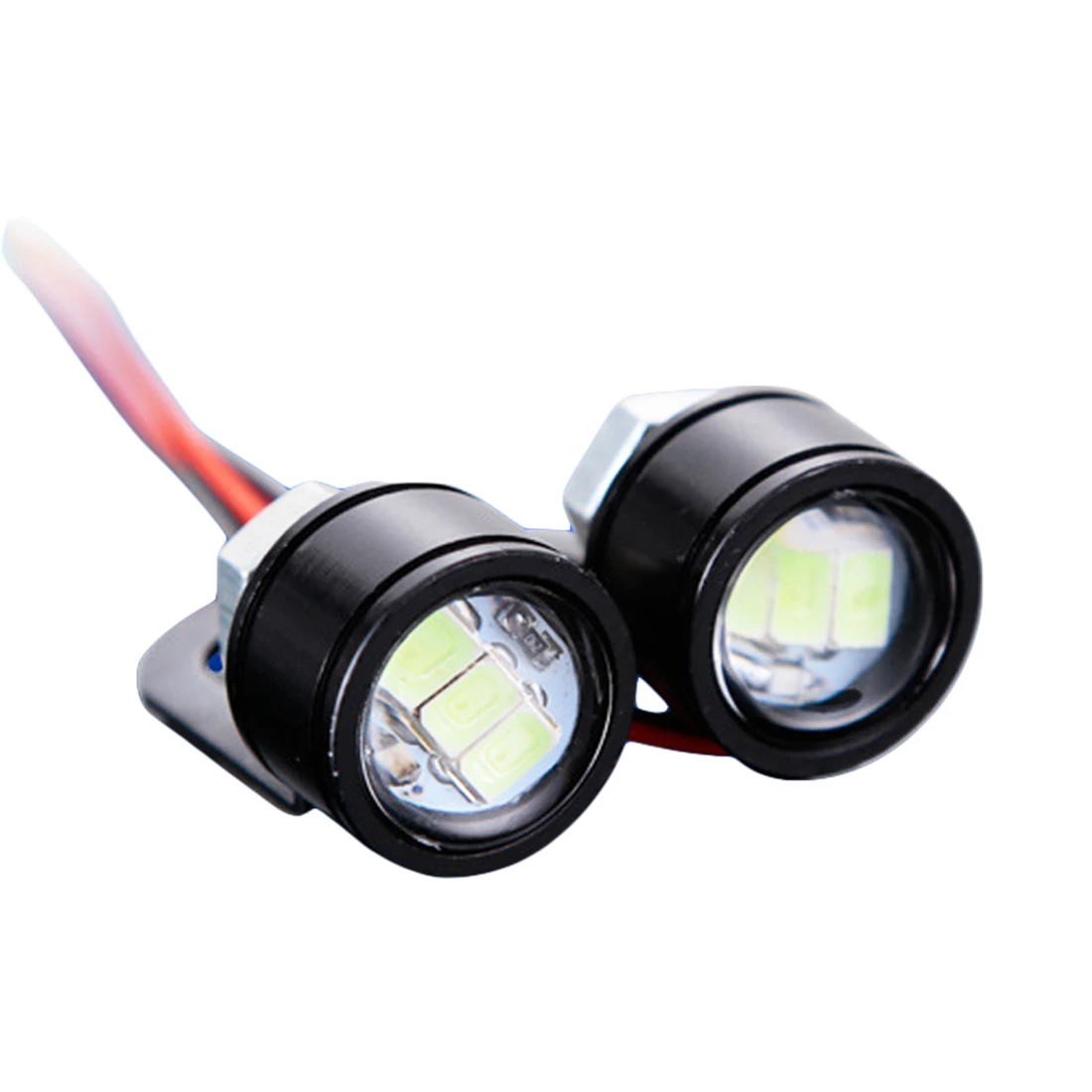 

Tonewan hot sale 2PCS Motorcycle Fog Lamps Eagle Eye LED Reverse Backup Lights DRL Daytime Running Light DC 12V Moto Accessories
