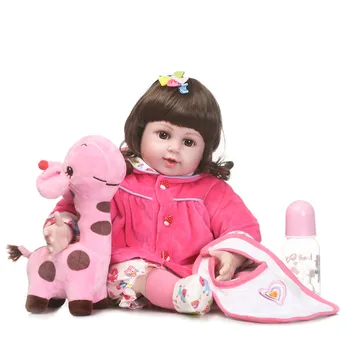 

20" lol Handmade Silicone vinyl adorable Lifelike toddler Baby Bonecas girl kid bebe doll reborn menina silicone toys doll