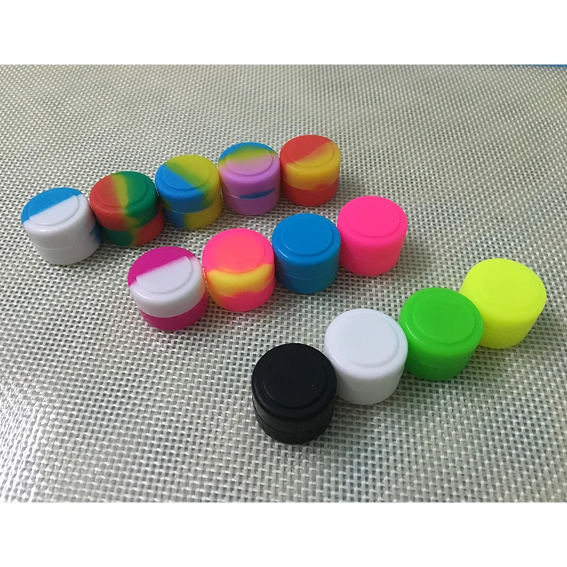 New Arrived Silicone Wax Containers Multi Colored Silicon Box Cases for