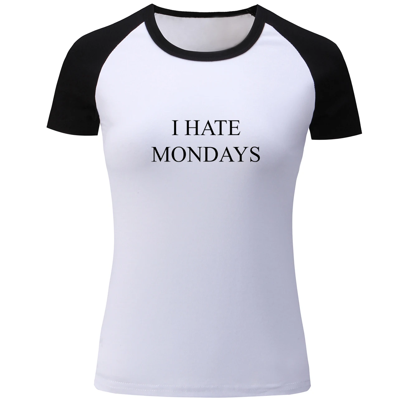 IDzn женская футболка с забавным дизайном I Hate Mondays женские футболки коротким