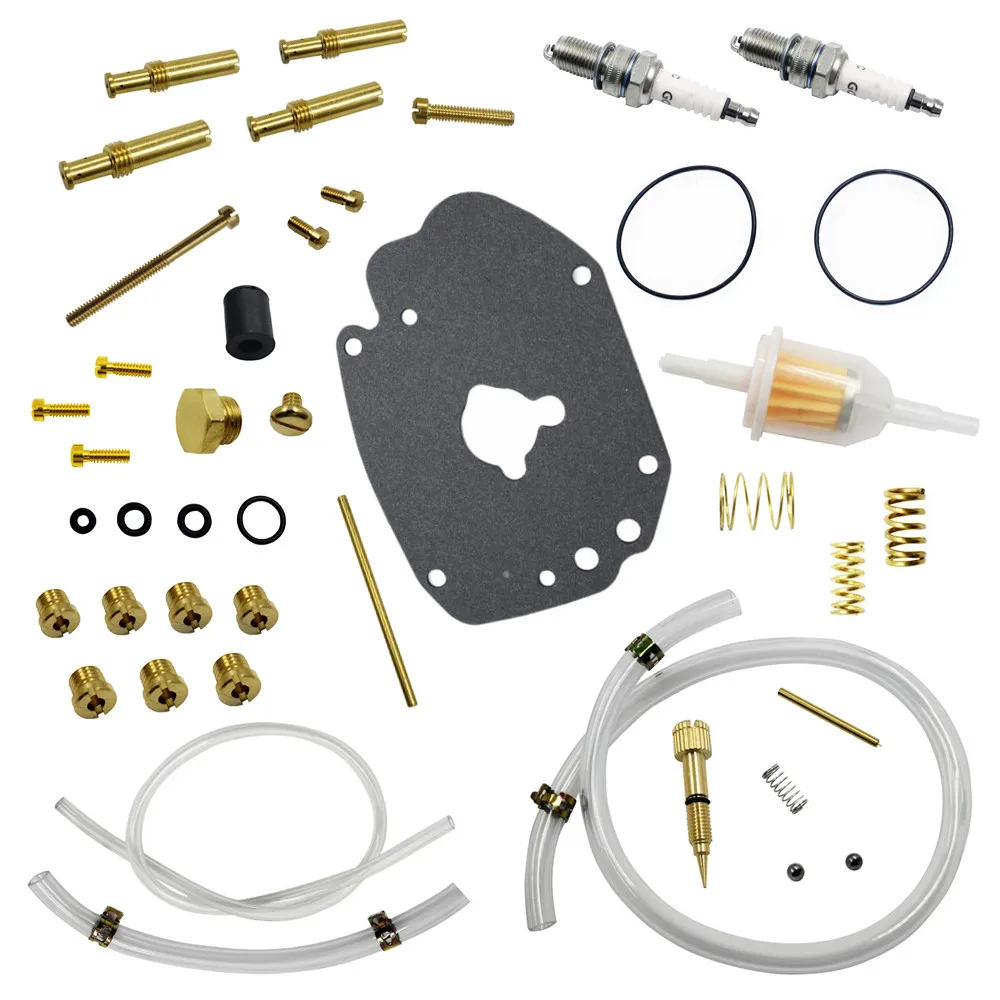 Карбюратор Master Rebuild Kit для S& S Cycle 11-2923 Harley& Custom с холостым винтом Свеча зажигания топливный фильтр низкий диапазон Jet 49-961