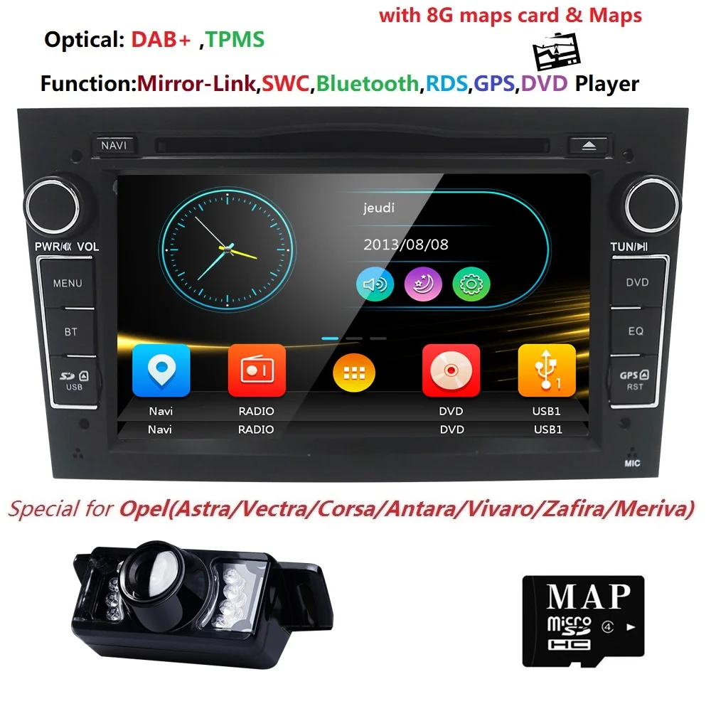 

a Touch Screen Car DVD Player GPS Navigation System For Opel Zafira B Vectra C D Antara Astra H G Combo DAB+Bluetooth moto Radio