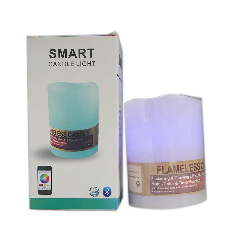 

LED Smart Candle light 16 million colors Timing Music By phone APP Android/IOS control Decorative Light for Party Wedding Home