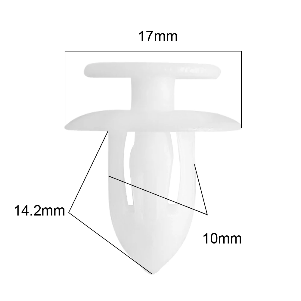 CNIKESIN 50 PCS D254 10 мм отверстие автомобиль нейлоновые зажимы крепления щит