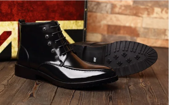 mens lace dress boots