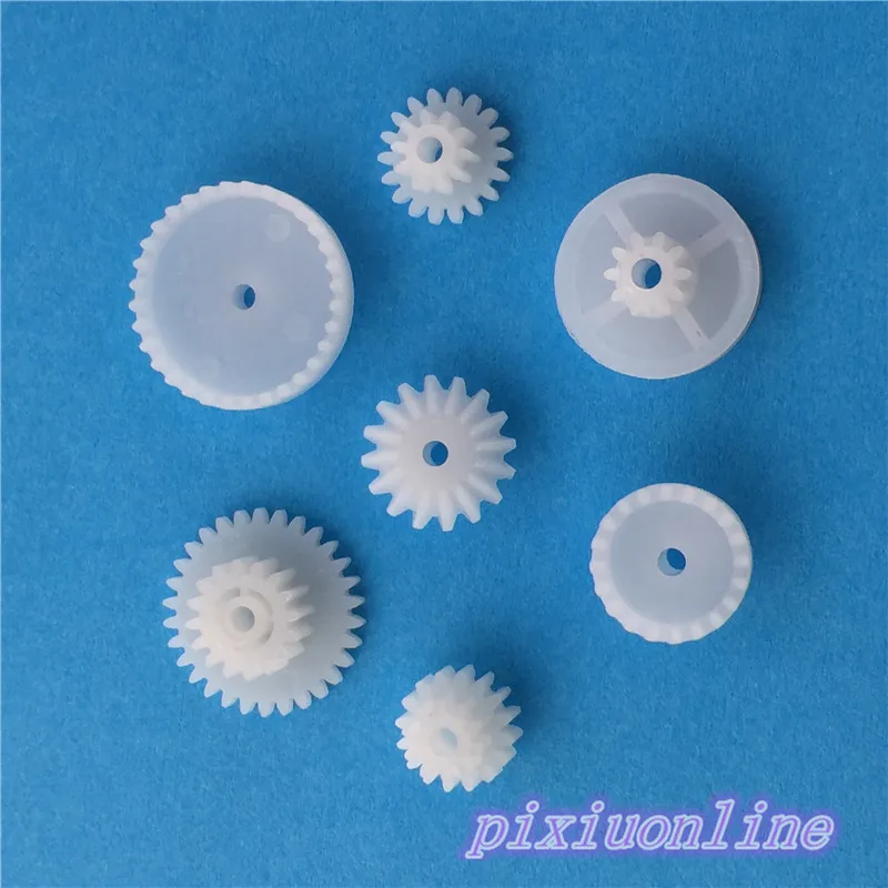 75pcs K014Y Plastic Gear Set DIY Rack Pulley Belt Worm Single Double Gears All The Module for DIY High Quality On Sale