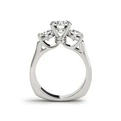 LESF три камня 925 Стерлинговое серебро обручальное кольцо для женщин палец Модный Браслет Свадебные украшения - Цвет основного камня: White Gold Plated