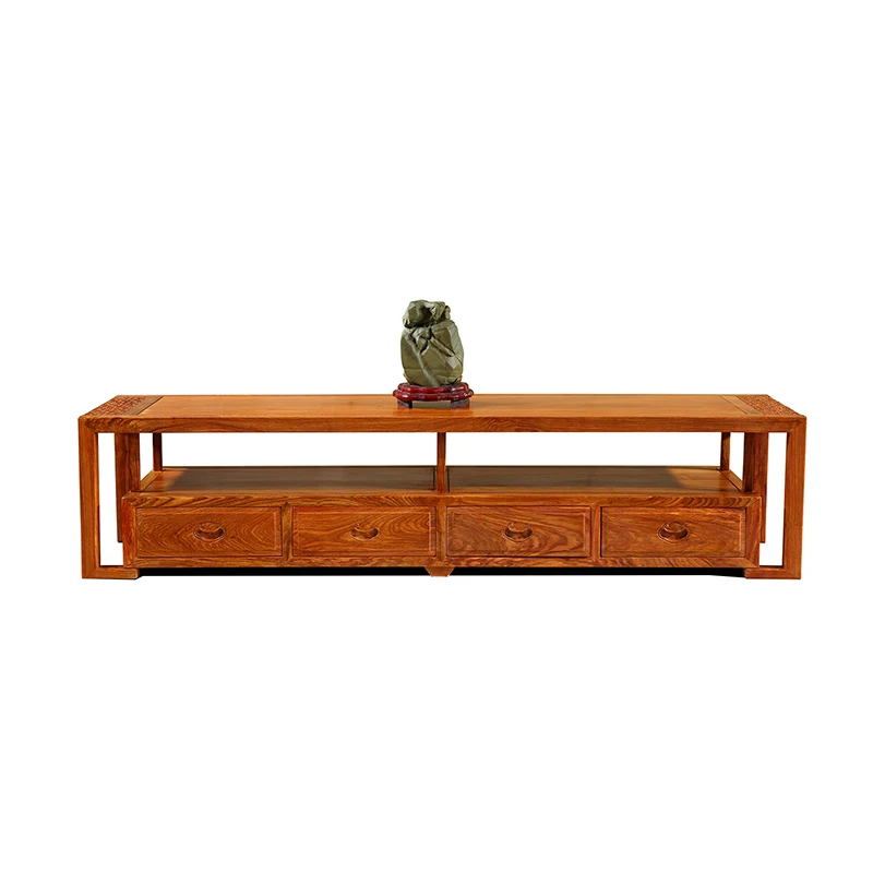 Best Living Room TV Stand Unit Cabinet Console Furniture Hedgehog rosewood Mahogany furniture Antique TV Stand