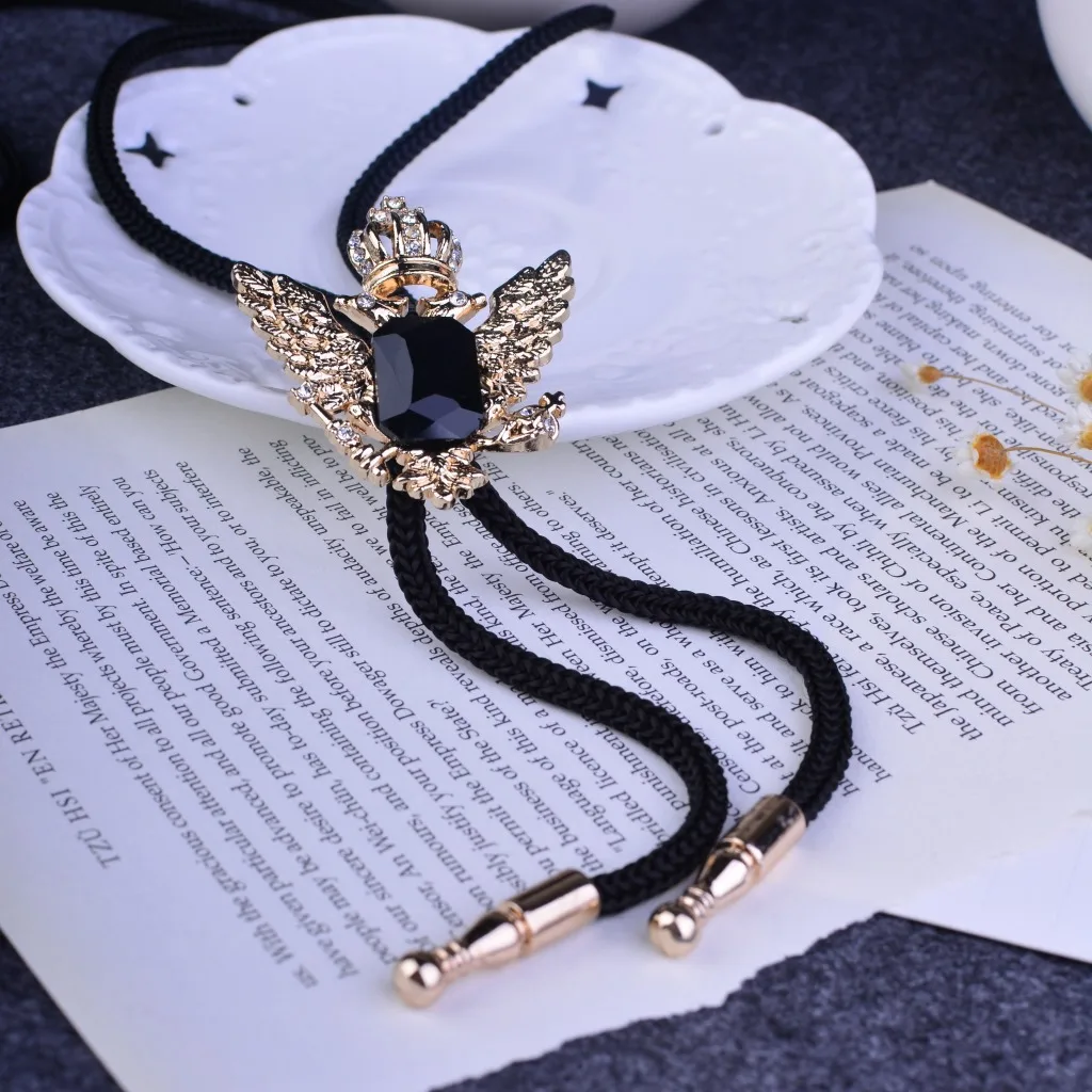BOLO TIE eagle style metal chain necktie for men and women pop style in western fashion Korean version clothing match