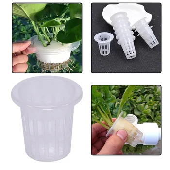 

10Pcs/set Plastic Plumbing Water Culture Vegetables Set Basket Soilless Cultivation Planting Blue Cup Solid Root Device Flower