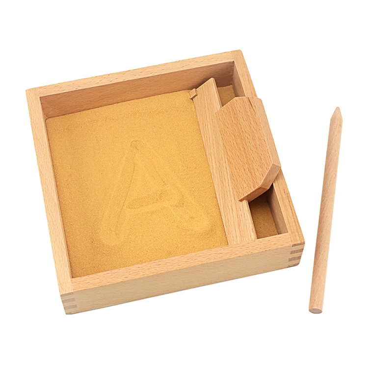 Brinquedo do Bebê Jardim de Infância Brinquedos para Crianças Montessori Língua Brinquedo Areia Bandeja Escrita Abilty Amarelo Pré-escolar Formação Aprendizagem 4 Online shopping