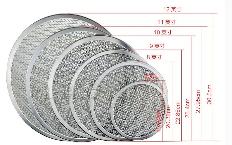 Новинка алюминиевая сетка пиццы Экран противень для выпечки пиццы Экран чистая Кухонная посуда Формы для выпечки инструмент Инструменты Для Выпечки Пиццы